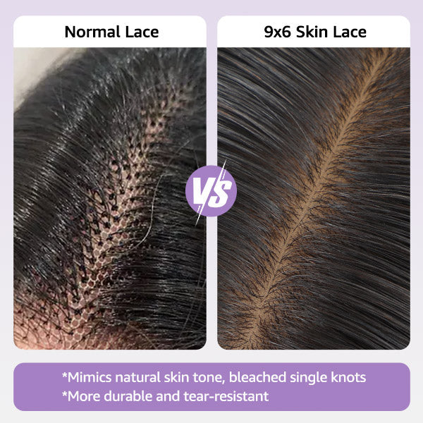 OQ Hair Block Wig Water Wave Bleached Knots Wig With Optional Replaceable Zip Lace Tops