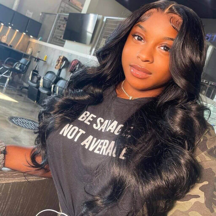 Natural Straight Hair 4x4 Lace Closure Wig Pre Plucked With Baby Hair Glueless 100% Real Humam Hair Wig-Geeta Hair