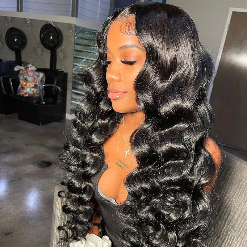 No Code 50% OFF Flash Sale: Glueless 6x4.5 Loose Deep Wave Pre Cut HD Transaparent Lace Human Hair Wigs-Only 2 Days