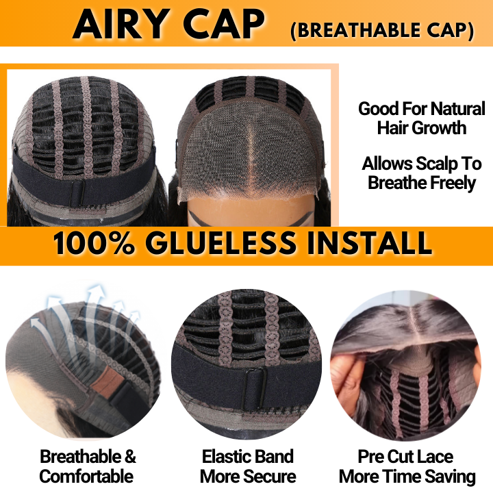 No Code 50% OFF Flash Sale: Glueless 6x4.5 Loose Deep Wave Pre Cut HD Transaparent Lace Human Hair Wigs-Only 2 Days