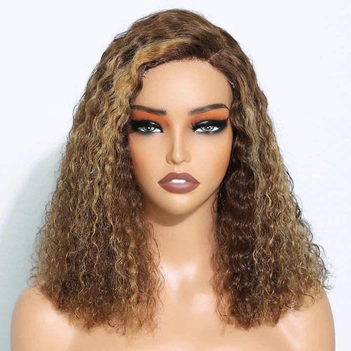 Highlight Glueless Wear Go Wigs 13x4 HD Lace Frontal Wig Ombre Bob Lace Front Wigs