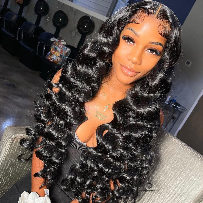 No Code 50% OFF Flash Sale: Glueless 6x4.5 Loose Deep Wave Pre Cut HD Transaparent Lace Human Hair Wigs-Only 2 Days