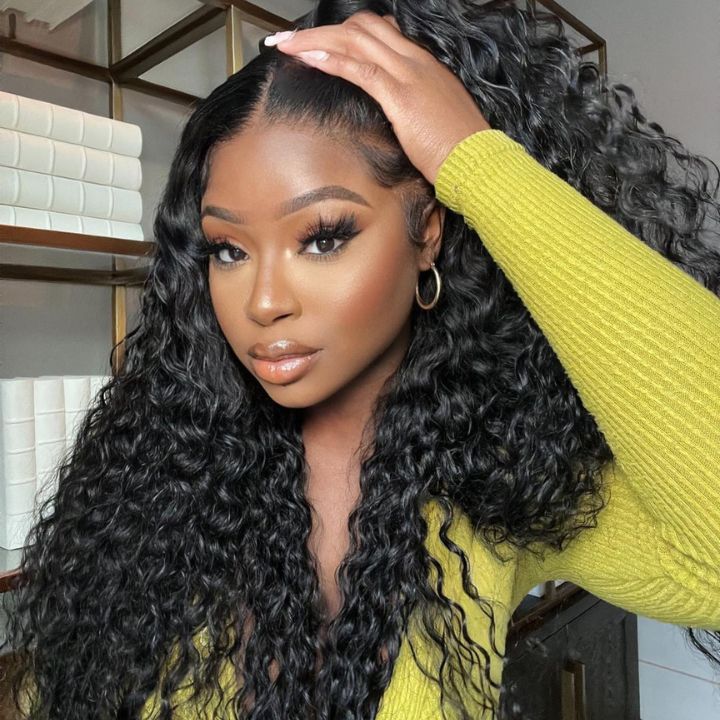 No Code 50% OFF Flash Sale: Glueless 6x4.5 Water Wave Pre Cut HD Transaparent Lace Human Hair Wigs-Only 2 Days