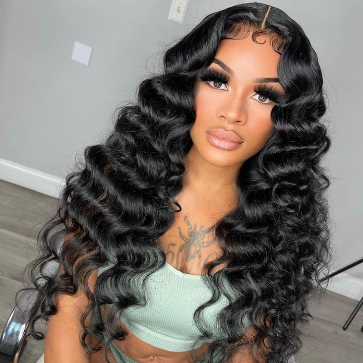 No Code 50% OFF Flash Sale: Glueless 6x4.5 Loose Deep Wave Pre Cut HD Transaparent Lace Human Hair Wigs-Only 2 Days