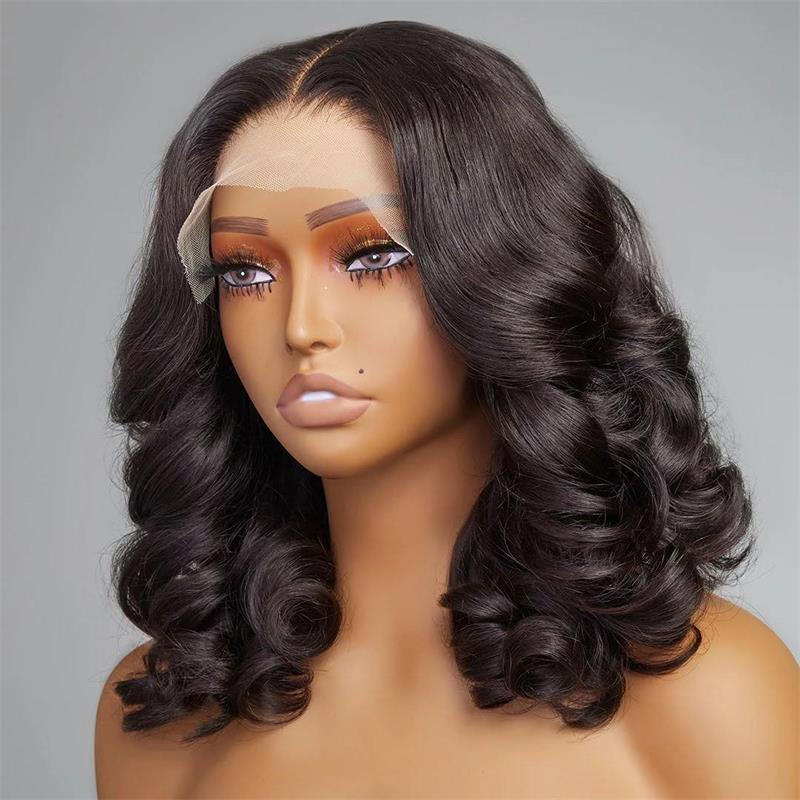 Loose Body Wave Pre Plucked Glueless Human Hair Wig Wear & Go Beginner Friendly Wigs 180% Density-GeetaHair